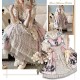 Red Maria Butterfly Shadows Blouse and Underskirt(Reservation/Full Payment Without Shipping)
